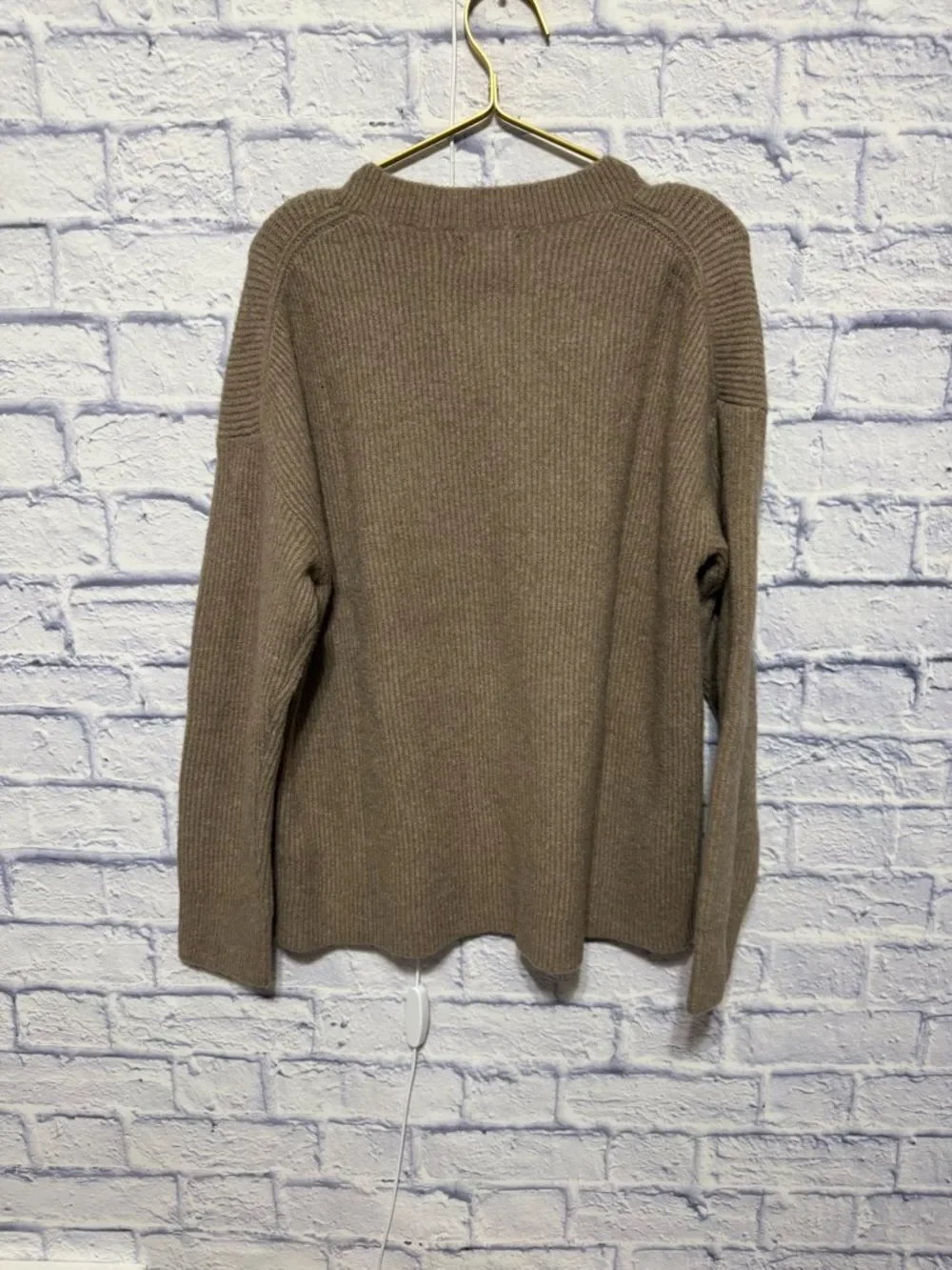 J. Crew Ribbed boyfriend crewneck sweater M nwt